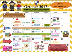 October Calendar (updated)